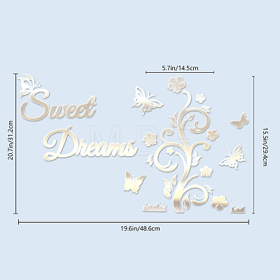 Acrylic Wall Stickers DIY-WH0249-007-1
