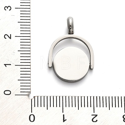 304 Stainless Steel Rotatable Pendants STAS-H438-08P-1