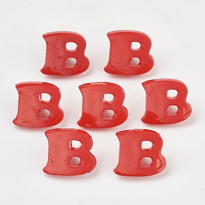 Acrylic Shank Buttons X-BUTT-E029-02-1