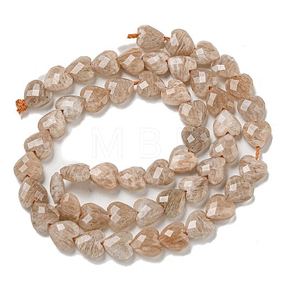 Natural Peach Moonstone Beads Strands G-P544-E05-01-1