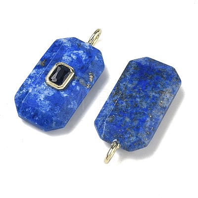 Natural Lapis Lazuli Faceted Pendants G-F819-02G-06-1
