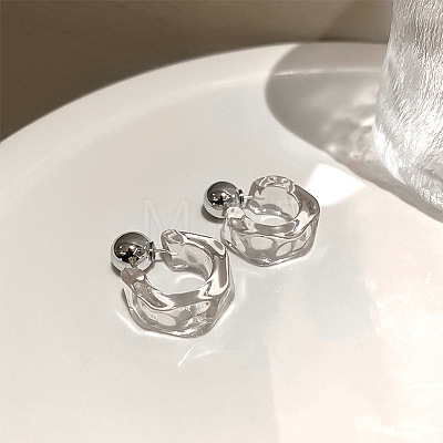 Acrylic Stud Earrings WGCE62F-02-1