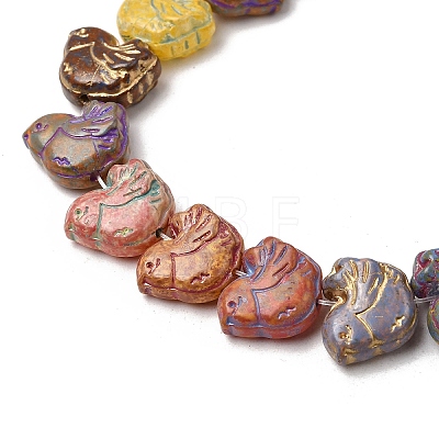 Painted Glass Beads Strands GLAA-Z021-10A-1