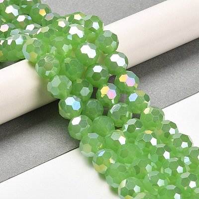 Imitation Jade Glass Beads Stands EGLA-A035-J10mm-B01-1