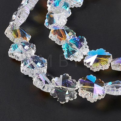 Faceted Glass Beads Strands EGLA-E030-01A-1