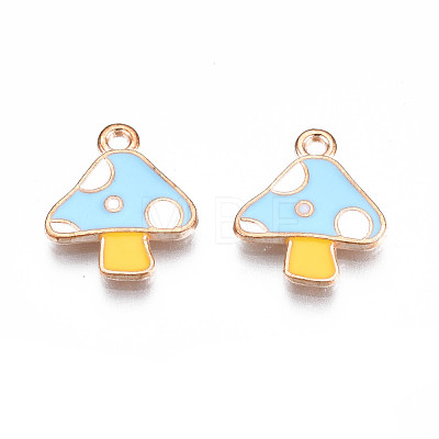 Autumn Theme Alloy Enamel Charms X-ENAM-S115-143D-1