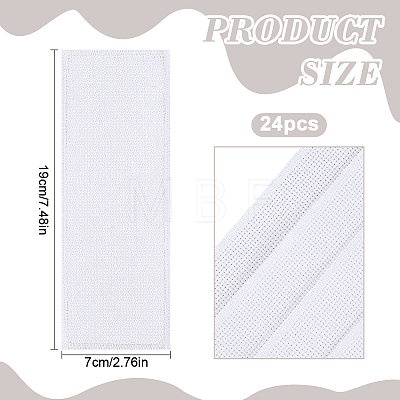 24Pcs Cotton Bookmarks for Cross Stitch Making DIY-DR0007-71-1