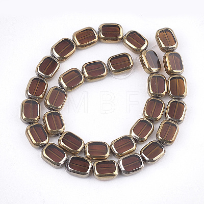 Electroplate Glass Beads Strands X-EGLA-S188-10D-1