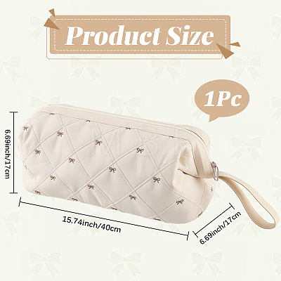 Cotton Cloth Hair Dryer Storage Zipper Bags AJEW-WH20054-331C-1