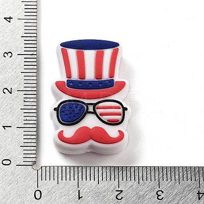Independence Day Theme Silicone Beads SIL-M005-01C-1