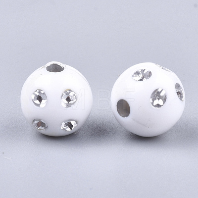 Plating Acrylic Beads PACR-S186-10mm-A11-1