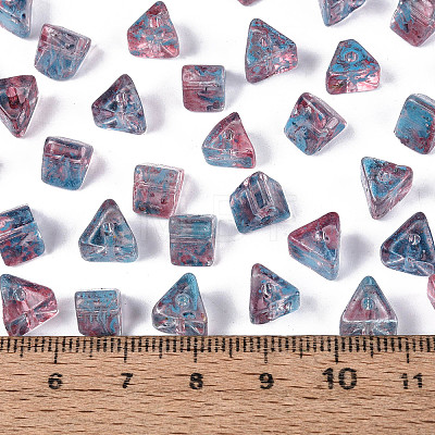 Picasso Transparent Glass Beads SEED-Q039-02J-1