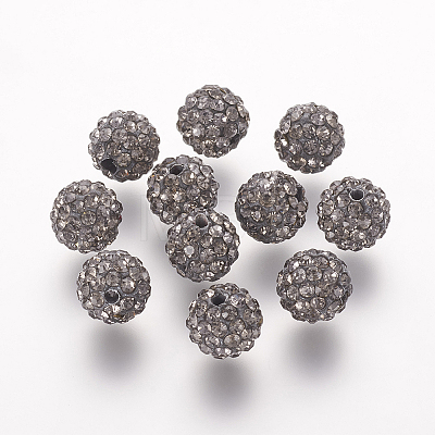 Polymer Clay Rhinestone Beads LS-RB-K050-10mm-C14-1