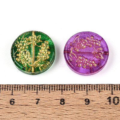 Baking Paint Transparent Glass Beads DGLA-N018-11-1