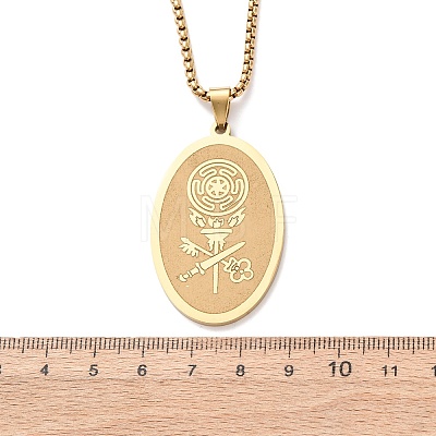304 Stainless Steel Pendant Necklaces LS-NJEW-B153-02C-G-1