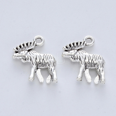 Tibetan Style Alloy Pendants TIBE-R316-064AS-RS-1