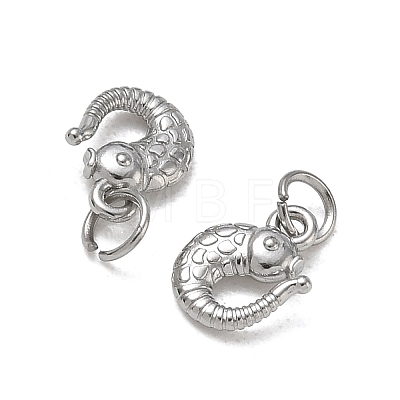 SHEGRACE Fish 304 Stainless Steel S-Hook Clasps SA-CBAF1D5-24P-1