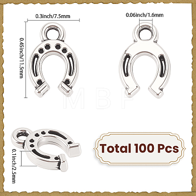 100Pcs Tibetan Style Alloy Pendants FIND-SC0023-11B-1