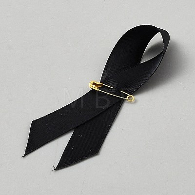 Awareness Ribbon Nylon Lapel Pin Backs for Backpack Clothes JEWB-WH0021-175B-1