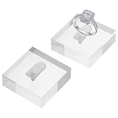 Acrylic Jewelry Single Ring Display Stands ODIS-WH0099-246-1