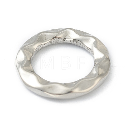 Hammered 304 Stainless Steel Linking Rings STAS-G244-35A-P-1
