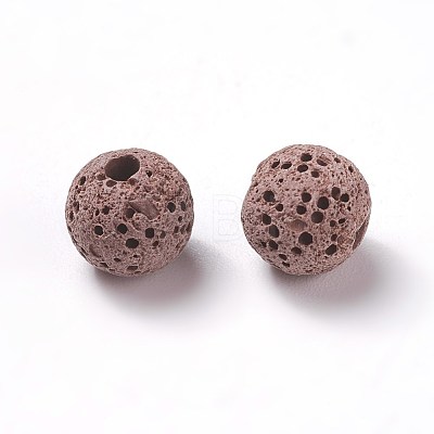 Unwaxed Natural Lava Rock Beads X-G-F325-8mm-A13-1