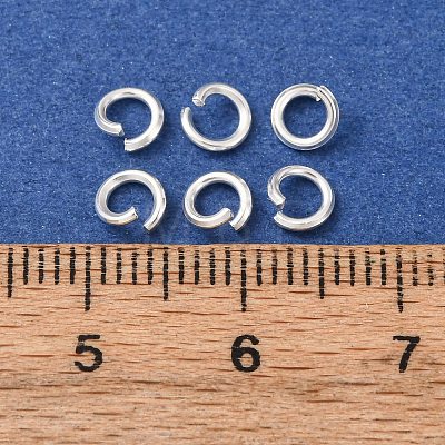 Brass Open Jump Rings KK-G604-08S-24-1