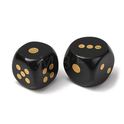 Natural Obsidian Dices G-T143-29-02-1