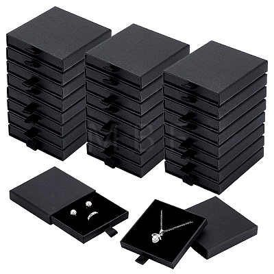 32Pcs Cardboard Jewelry Set Packing Drawer Boxes CON-TW0001-07B-1