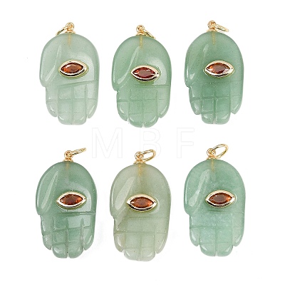 Natural Green Aventurine Pendants X-G-Z134-05A-1