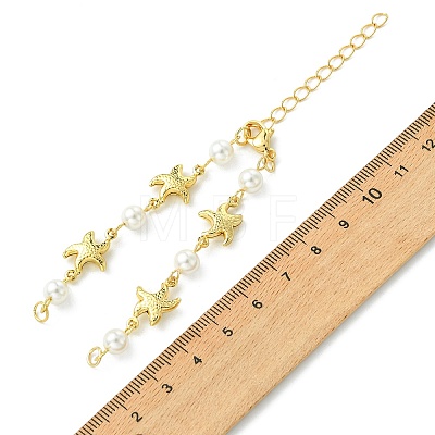 4Pcs 4 Styles Ocean Sea Animals 304 Stainless Steel Link Chain Bracelet Making AJEW-JB01627-1