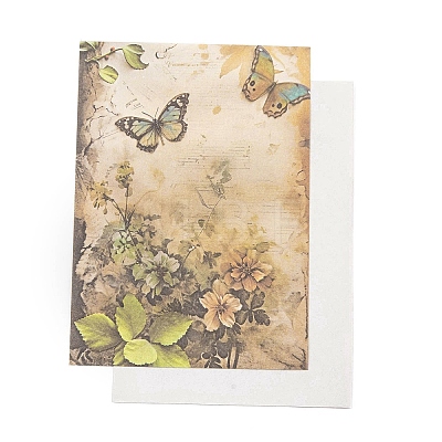 30Pcs 15 Styles Vintage Floral Scrapbook Paper Pads DIY-P083-A06-1