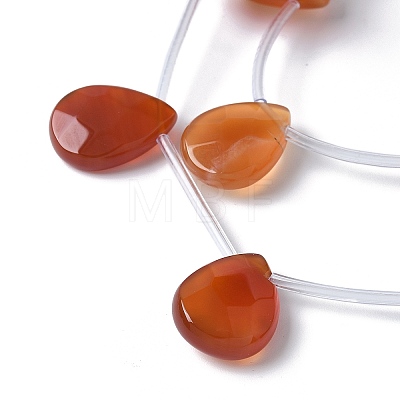 Natural Red Agate(Dyed & Heated) Beads Strands G-A259-A01-02-1