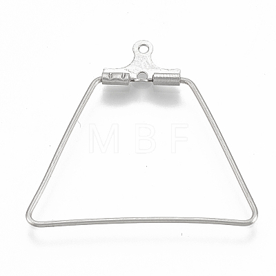 304 Stainless Steel Wire Pendants STAS-S103-01-1