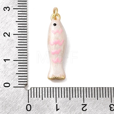 Brass Enamel Pendants KK-H092-08G-05-1
