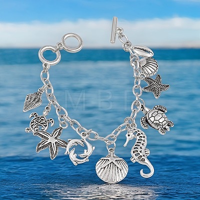 Ocaen Alloy Charm Bracelets FS-WGFD137-01-1