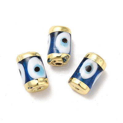 Handmade Evil Eye Lampwork Beads LAMP-M012-01LG-G-1