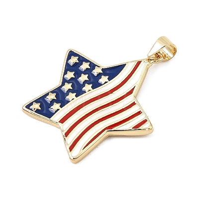 Alloy Enamel Pendants AL-CBAC8B4-03A-G-1