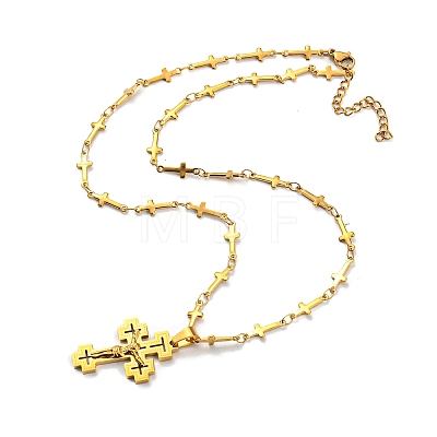 304 Stainless Steel Pendant Necklaces for Women Men NJEW-G115-01G-1