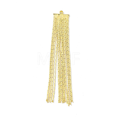 Brass Coreana Chains Tassel Pendants KK-P227-10G-1