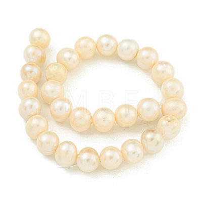 Natural Cultured Freshwater Pearl Beads Strands PEAR-C003-09F-1