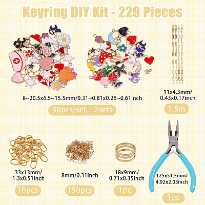 DIY Jewelry Making Kit DIY-GL0007-13-1