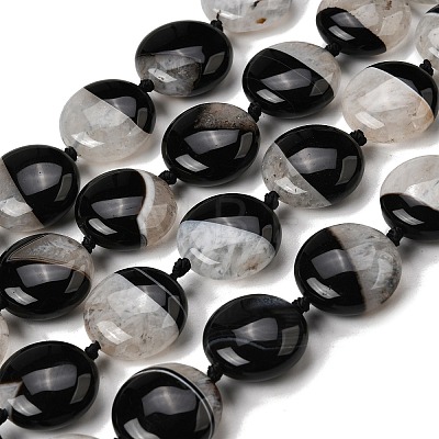 Natural Agate Beads Strands G-F820-Q01-01-1