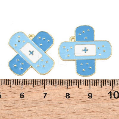Medical Theme Alloy Enamel Pendants AL-CBA2919-03G-02A-1