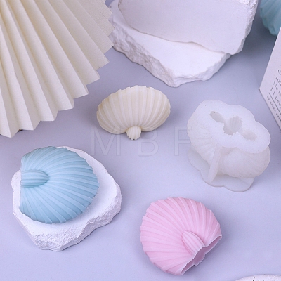 Shell Shape Candle DIY Food Grade Silicone Molds PW-WG36776-01-1