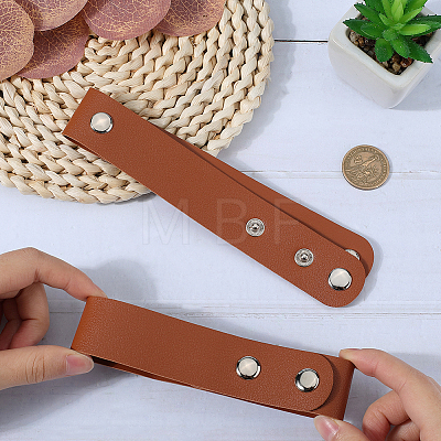 4Pcs Imitation Leather Belt Bullwhip Holder AJEW-GF0014-46-1