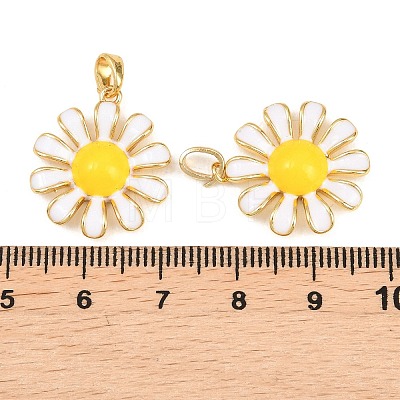 Brass Enamel Pendants KK-H262-17G-1
