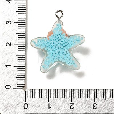 Marine Animal Series Resin Pendants RESI-Q012-01B-02-1