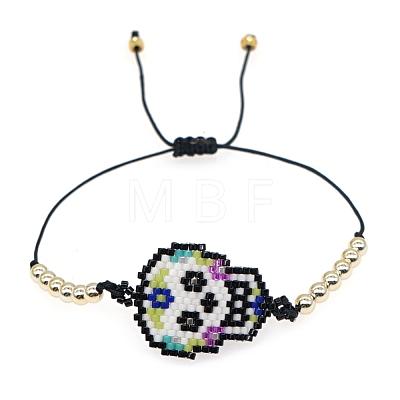 Miyuki Seed Braided Bead Bracelet BJEW-P269-23-1