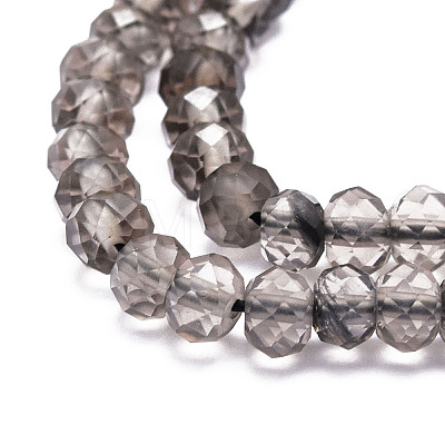 Natural Smoky Quartz Beads Strands G-E569-H06-1